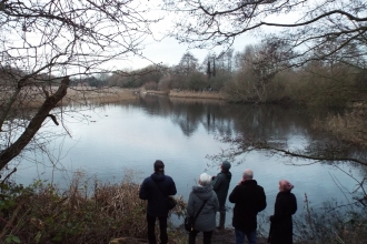 Visitors to the starling murmuration at Attenborough Delta Reedbed