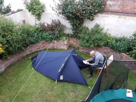 Camping in the back garden!