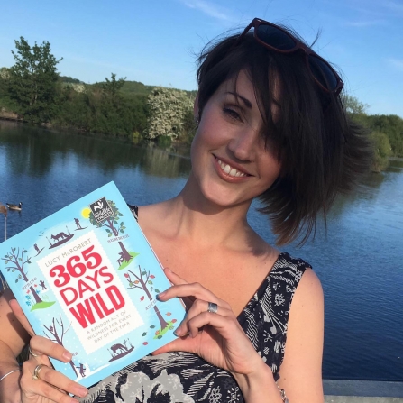 Lucy McRobert and her book, 365 Days Wild