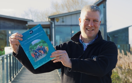 Paul Wilkinson at Attenborough with strategy document