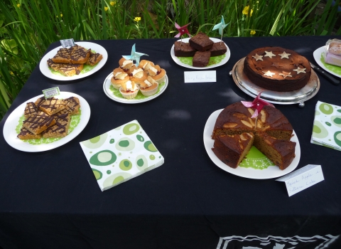 Cakes at the Old Ragged School Garden Party 2014