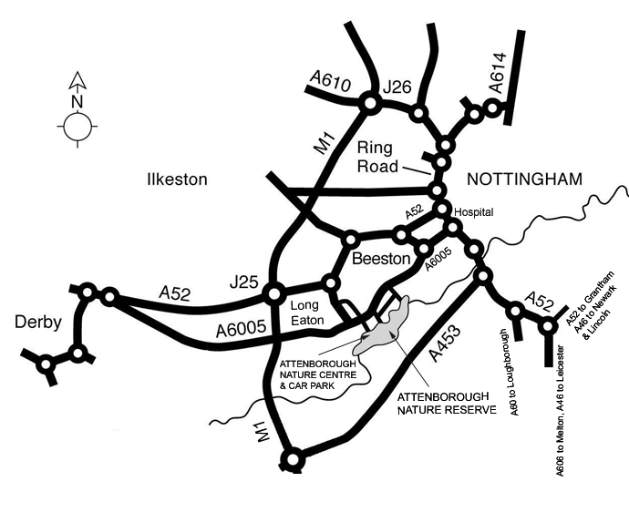 Attenborough Location Map