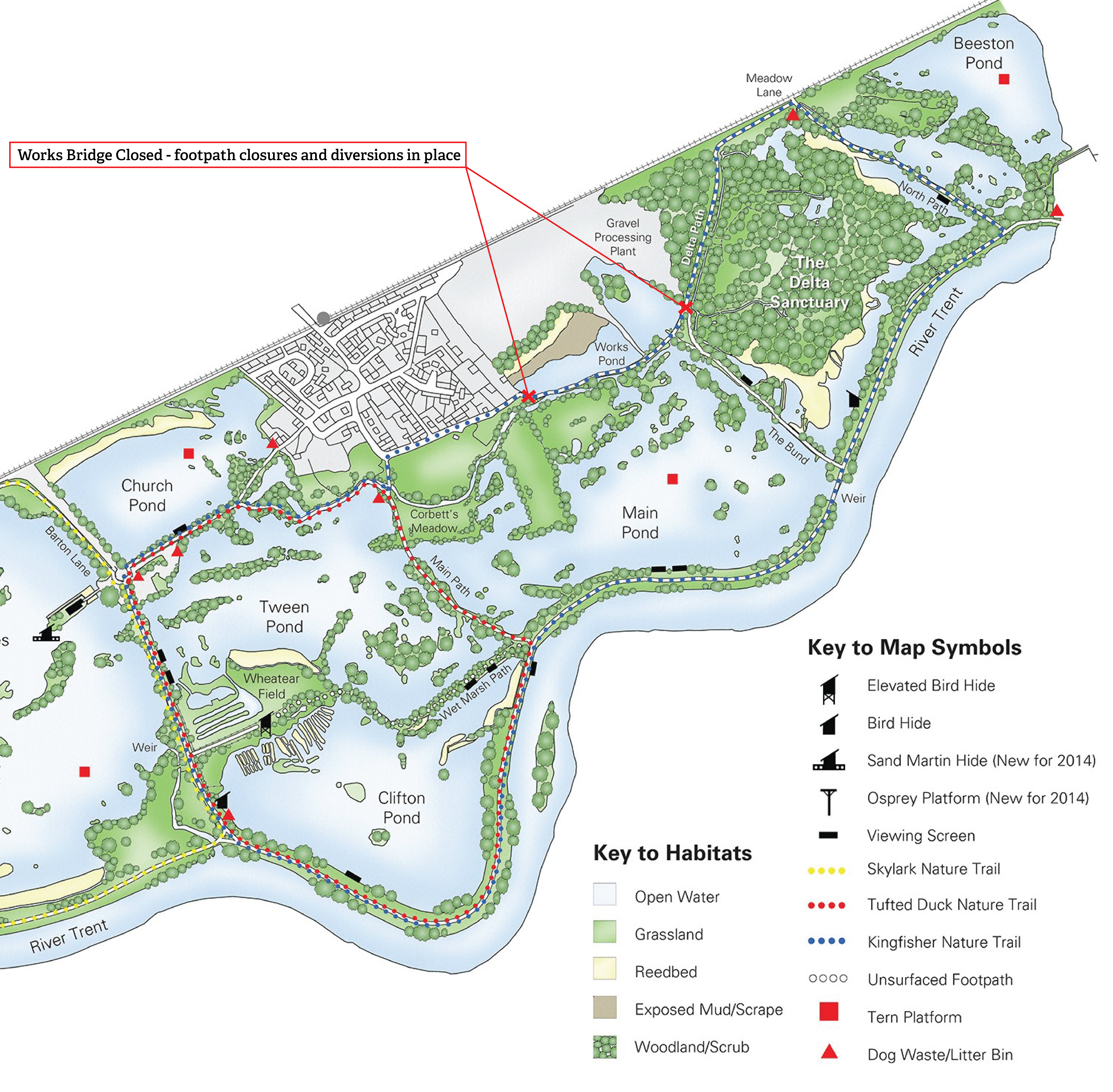 Updated ANR map with bridge closure 03/04/2023