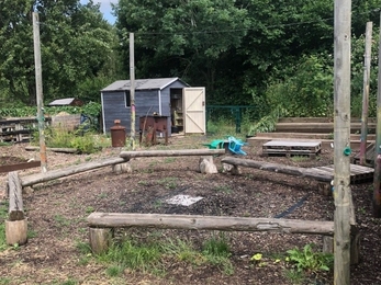 Fire circle for the Little Foresters Forest School