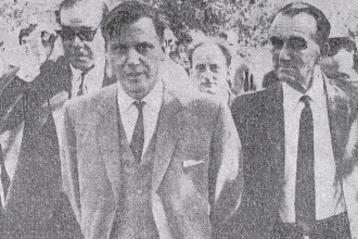 David Attenborough at 1966 opening of Attenborough Nature Reserve Nottswt cpt Nottingham Guardian