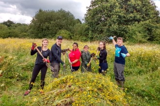 Speedo corporate work party at ANR meadow July 2017 credit Peter Stanyon