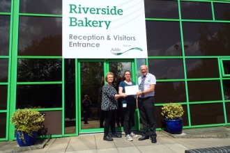 Riverside Bakery certificate presentation