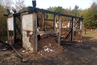 Skylarks Nature Reserve burnt out building