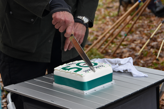 Treswell bird ringing 50th anniversary cake 
