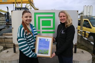 Cerys Orriss and Emily Patrick of Nottinghamshire Wildlife Trust