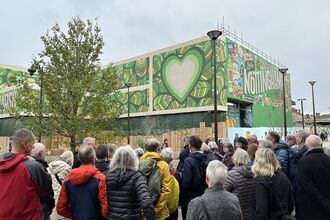 Nottinghamshire Wildlife Trust members at the Green Heart