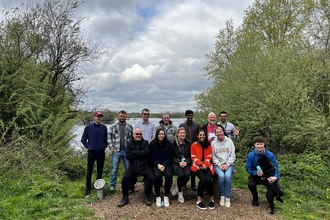 Explore Manufacturing staff at a Wellbeing Walk at Idle Valley