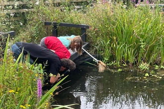 Kids pond dipping
