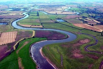 Aerial view of the River Trent