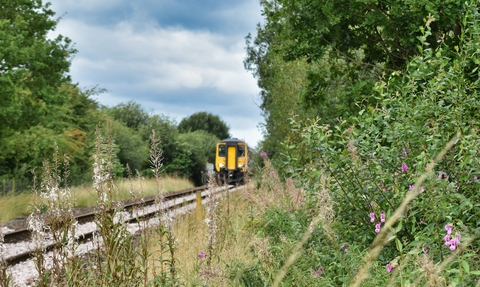 Train on track