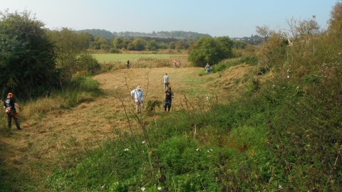 Jacksdale Path Cutting 16-9-14 Notts WT