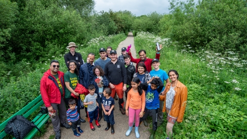 Volunteers at Attenborough Nature Reserve