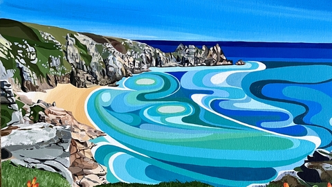 A painting of the cliffs of Dover
