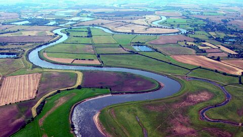 Aerial view of the River Trent