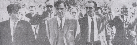 David Attenborough at 1966 opening of Attenborough Nature Reserve Nottswt cpt Nottingham Guardian