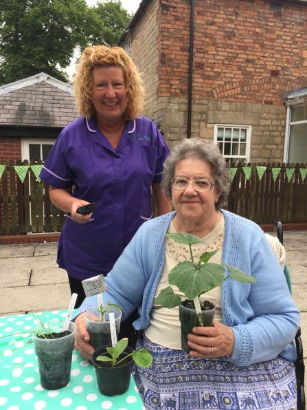 Janet Mansbridge and Dulcie from Langwith Lodge Residential Home 