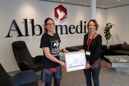 Albumedix wildlife guardian certificate presentation