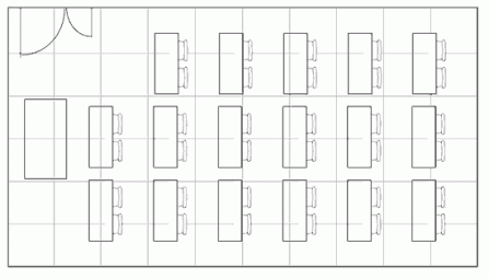 Attenborough Room Hire - Classroom Style.gif