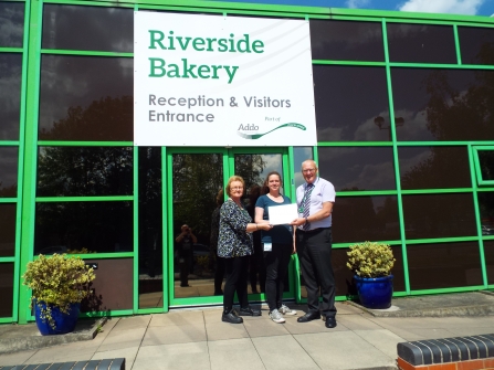 Riverside Bakery certificate presentation