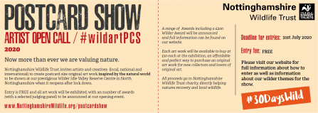 Postcard Show. Artist Open call #WildArtPCS