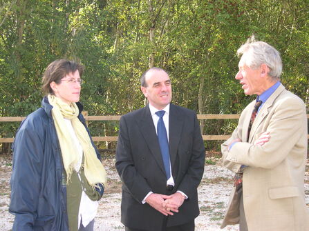 Stephanie Hilborne with James Mulloy and Graham Leigh Browne