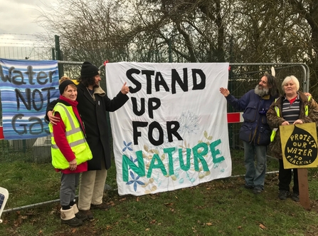 Misson springs fracking protest