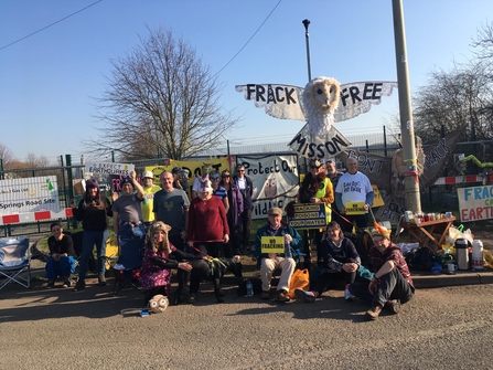 Misson springs fracking protest