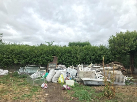 Rubbish at Whitemoor Allotment