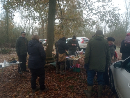 Treswell bird ringing group volunteers at work