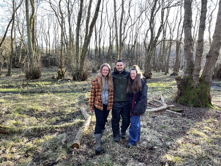 NWT Engagement Team stood in woodland