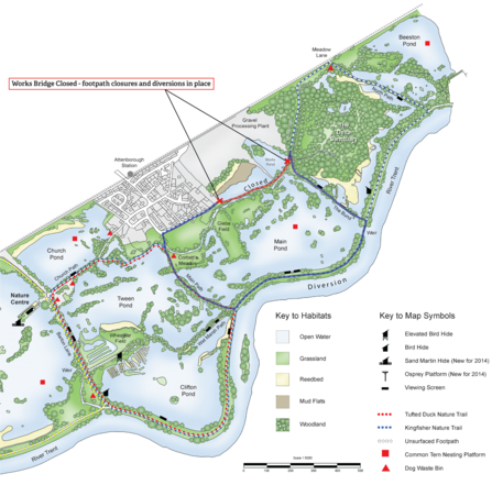 Map of ANR with diversion/closure