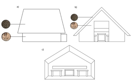 Initial designs for Herebeorg bird hide 