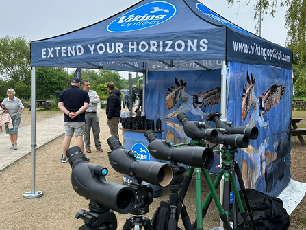 Viking Optical tent at Attenborough Optics Fair