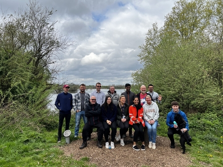 Explore Manufacturing staff at a Wellbeing Walk at Idle Valley