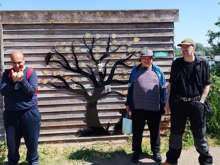 Martin Jackaman Centre volunteers at the memory tree at ANR