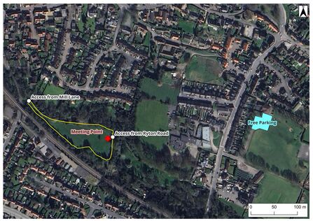 Butterfield Walk Tree Planting Event Map