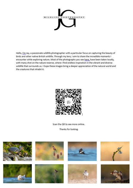 JG Wildlife Photography - Jay is a passionate wildlife photographer with a particular focus on capturing the beauty of birds and other native British Wildlife. Through his lens he aims to share the incredible moments he encounters while exploring nature especially around our very own Nature Reserve at Attenborough. 