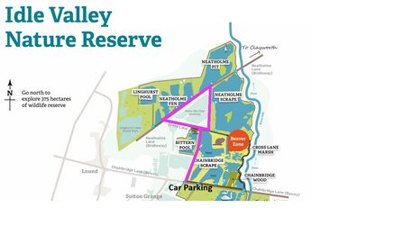 a map of idle valley reserve