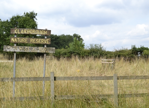 Signage Clarborough cpt Rebecca Dicks