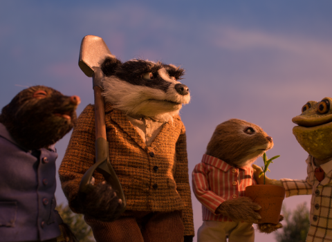 Mole, Badger, Ratty and Toad from Wind in the Willows