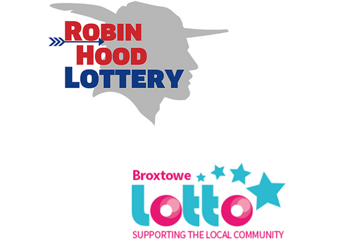 Broxtowe Lotto and Robin Hood Lottery Logos