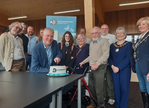 Cutting the cake at NWT 60th Anniversary celebration