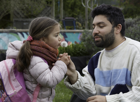 Nextdoor Nature: Faizan and Anoush Yousefzai with dandelion seed